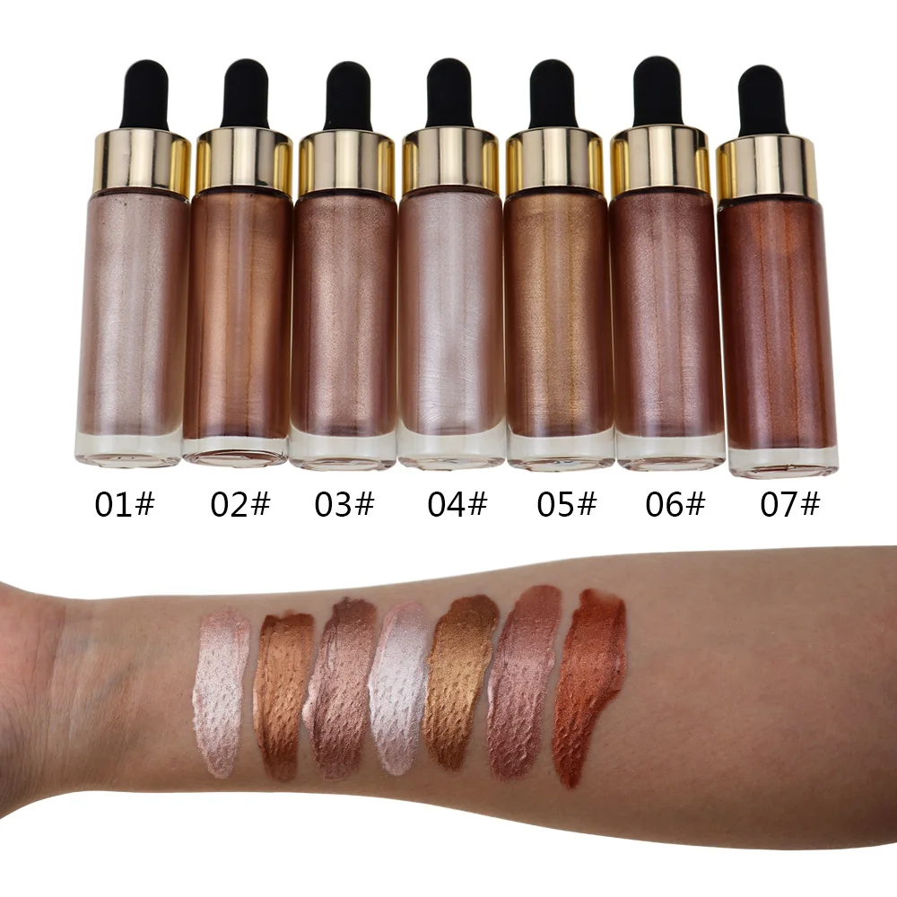 New Arrival Custom Logo Cosmetics Liquid Highlighter Drops Shimmer Face Makeup