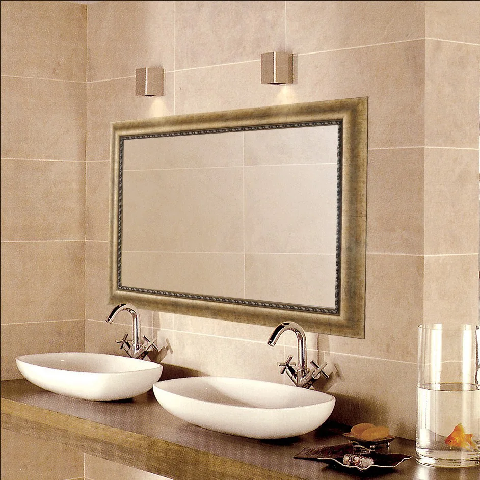 

Home Decor 50*70cm Vintage Champagne Square Mirror Frame Wholesale