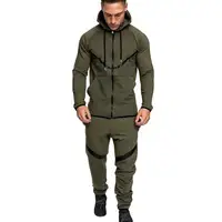 

Men's Full Zip Tracksuit Set Casual Athletic Warm Jogging Running Sweat Suits