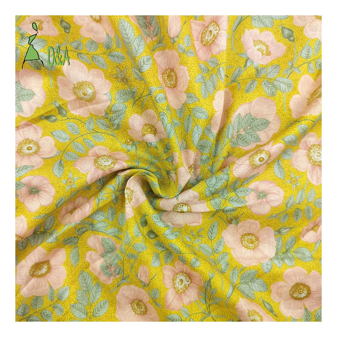 Hot Sale 80s London Lawn Garden Flower Printed 100% Cotton Fabric for Women Clothing
