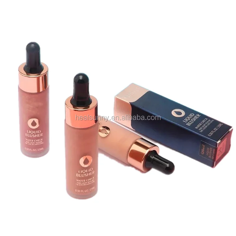 

Custom Brand Liquid Blush Brighten Natural Pink Red Orange Face Cheek Contour Make Up Blusher