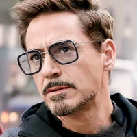

2019 Hot Selling Iron Man Tony Stark Sunglasses Wholesale Cheap Price Men Fashion UV400 Metal Sun Glasses