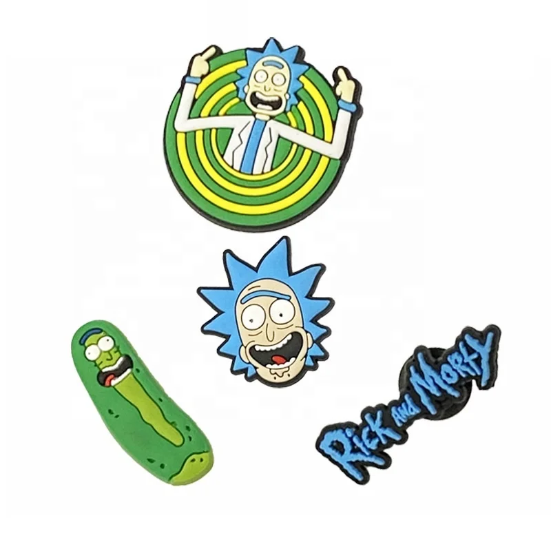 

Morty cactus pvc rubber shoe lace charms for clog shoes decoration custom charms for wholesale Via Fedex, As picture