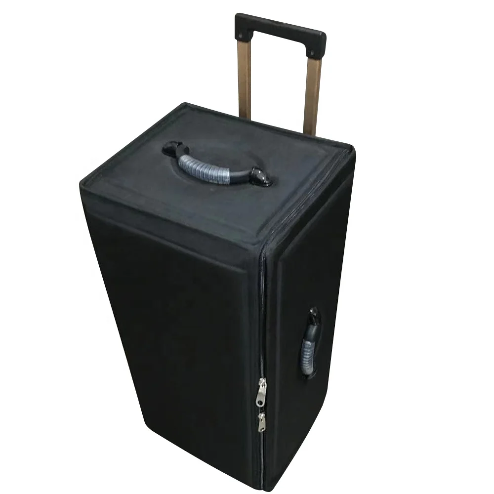 

On Sale Ready to ship Black Oxford Cloth Fabric Tray Frame 252 slots big capacity Optical Eyeglass Traveling Eyewear Suitcase, As shown in the picture