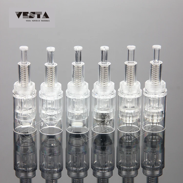 

Vesta derma needle1 stamp micro needle 36 pins spiral needles for derma pen sale factory price, White