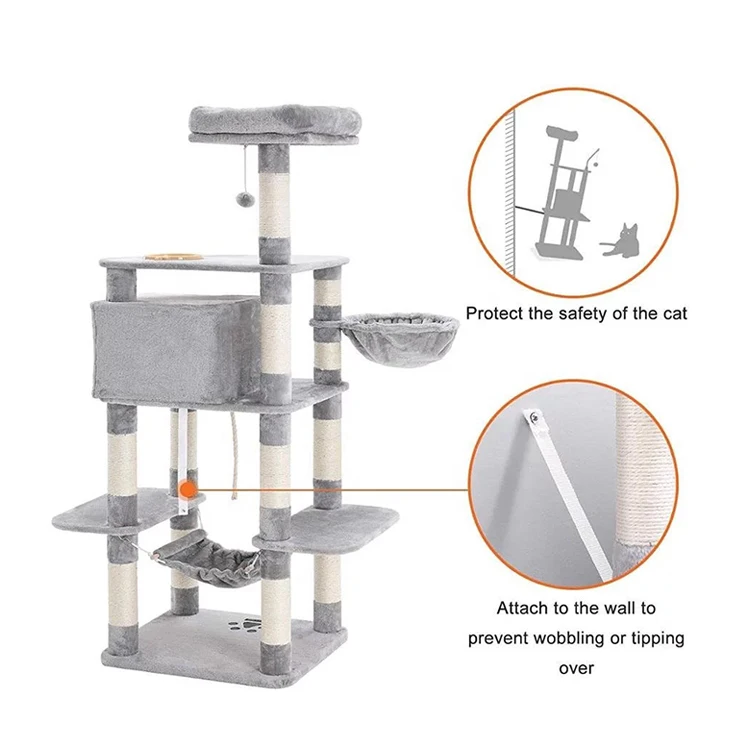 

Cat Shelf Cat Scratcher Durable Sisal Rope Sleeping Tree Tower endurable eco-friendly cat shelf