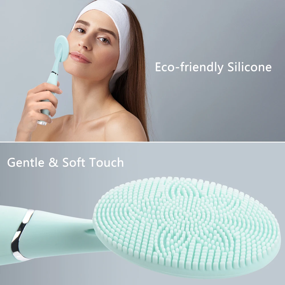 Dropshipping Ultrasonic Wireless Facial Spa Waterproof Facial Cleansing Spin Brush Set With Ce Rohs   .jpg