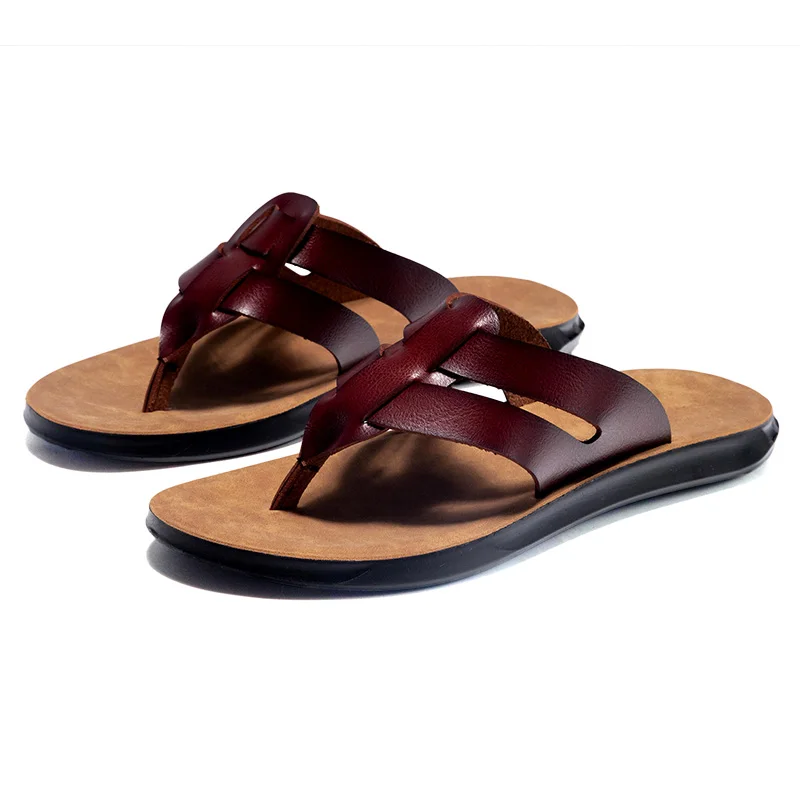 

Latest fashion casual Italian hand-made slippers, indoor and outdoor double-purpose flip flops, Customized color