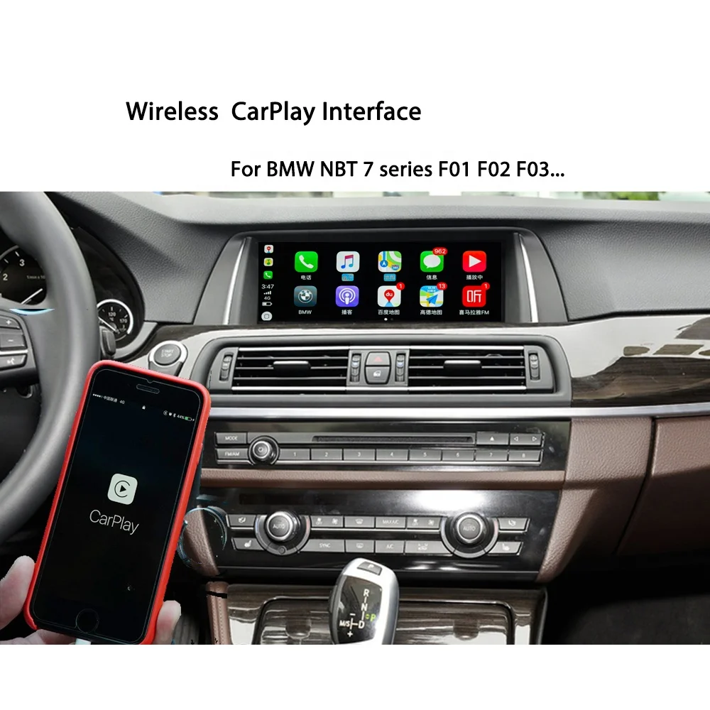 

Series 7 F01 F02 F03 NBT Wireless CarPlay Apple TV Mirroring For BMW NBT Android Auto Link Multimedia Retrofit Car Play Dongle