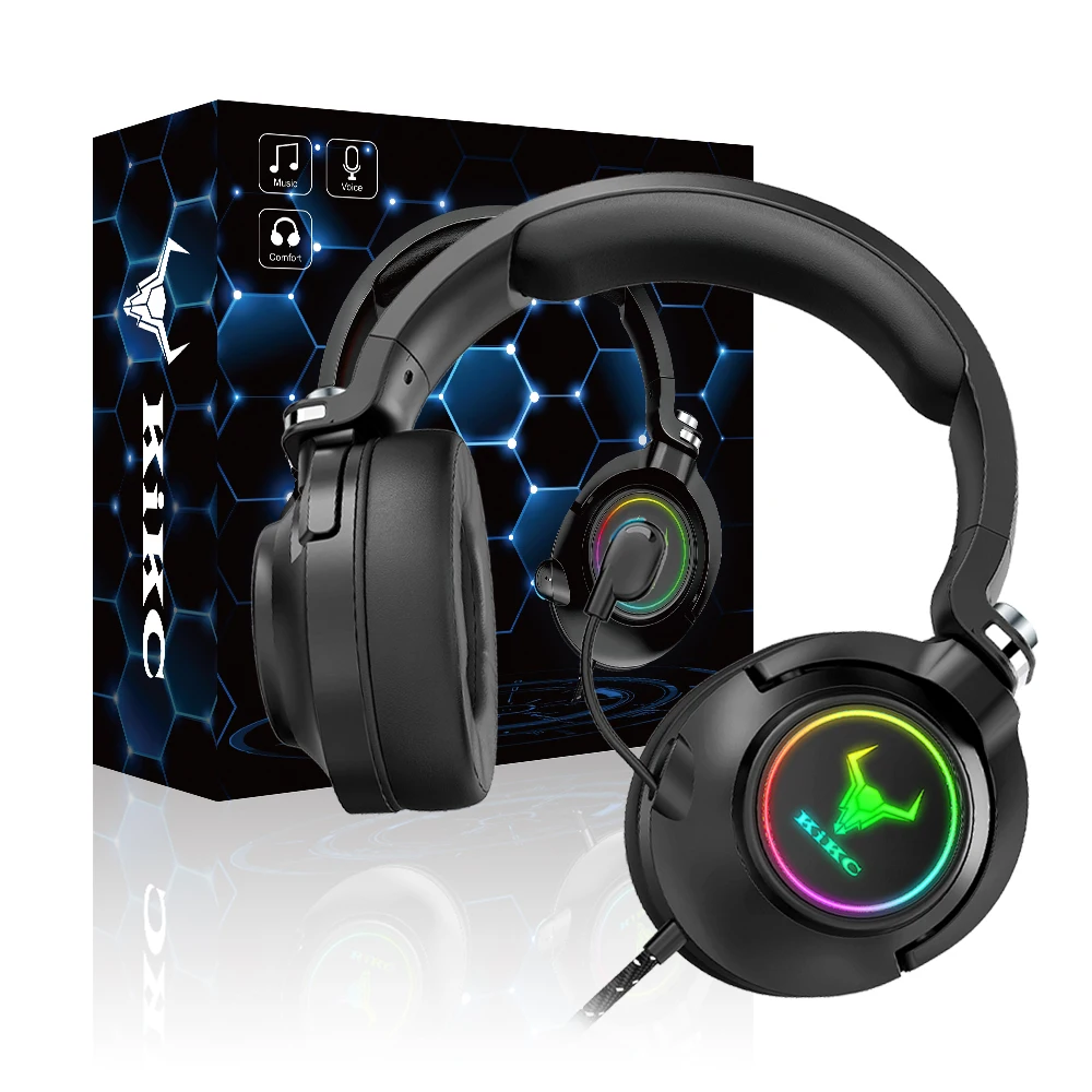 

KIKC High Quality Cost-Effective Indonesia Over Ear Headset Guangzhou Video Gaming Set Headphone Manufacturer