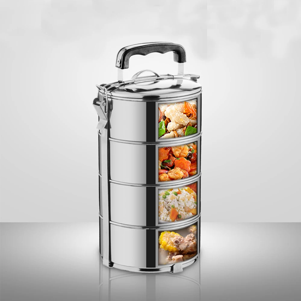 3 Layer Stainless Steel Lunch Box/tiffin With Compartment Buy Tiffin