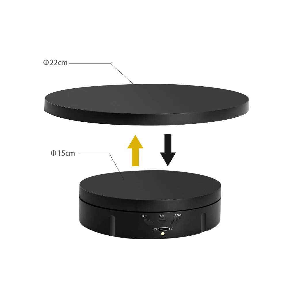 

2 In 1 Rotating Display Stand 22cm Replacement Cover for Rotating Platform Photography Turntable