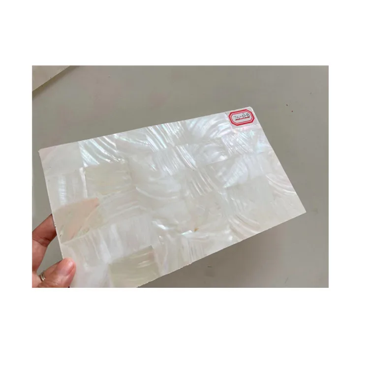 

Wholesale real white Mother Of Pearl shell sheet Abalone Sheet with white backing for art crafts furniture home decoration