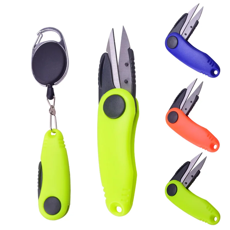 

Fishing Tackle Fold Scissor Cutting Line Fishing, Orange / blue / green (randomly sent)