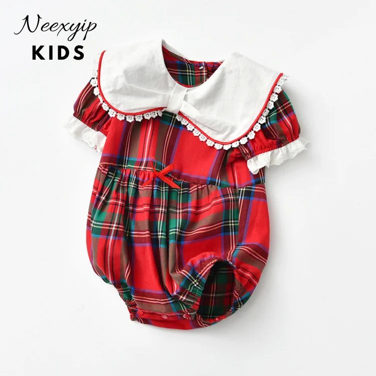 

Wholesale Hot sale 2pcs Preppy Style cute Sailor Collar baby girls' clothing sets, Red