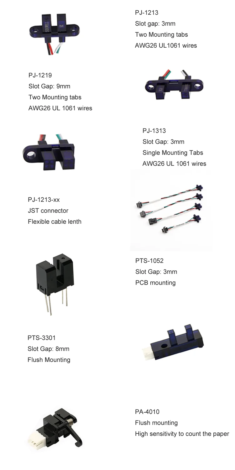 Optical Switches Transmissive Phototransistor Output TC SLOT PMS PNP L-ON L SHAPE 