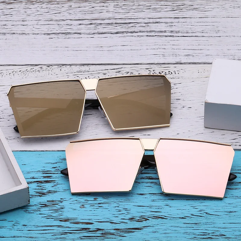 

2021 Newest Square Oversized Big Frame Sun Glasses Fashion Candy Color Lens Custom Colorful Women Sunglasses, Custom colors