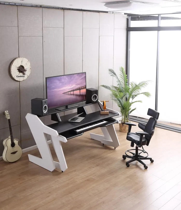Cool Design Style Modern Style Studio Desk Music Audio Table Mdf Material  Music Desk - Buy Mdf Material Desk,Nice Design Style Studio Table,Audio Desk  Product on 
