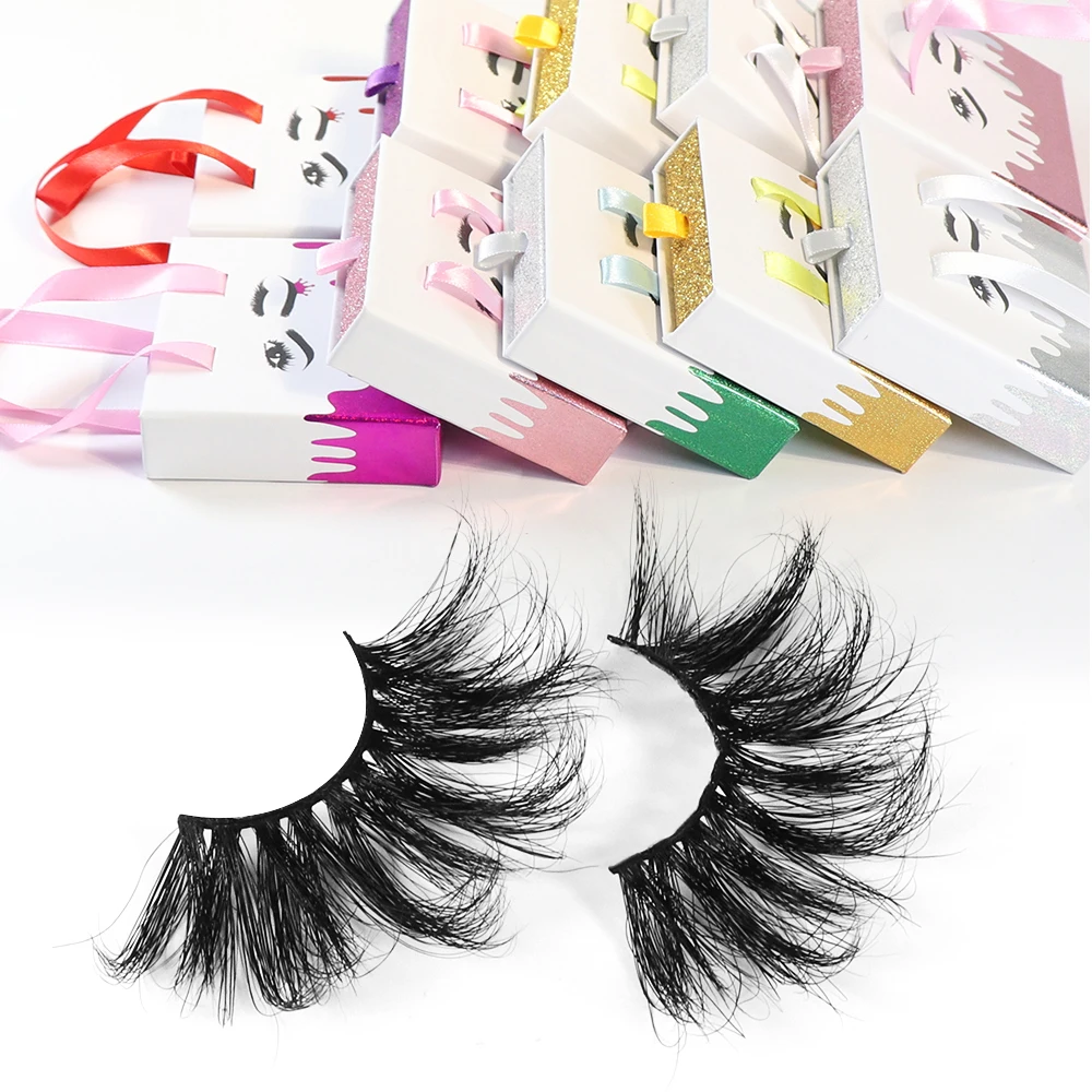 

5d mink eyelashes lashes3d wholesale vendor 25mm mink custom eyelashes with lashbox lasheswholesale vendor eyelash packaging