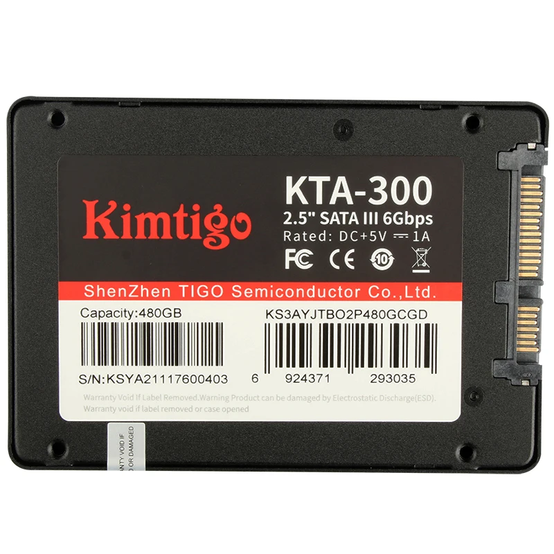 

Kimtigo Brand New Fast Speed SSD 256 GB Discos Solidos SSD External Drive for Laptop Desktop and PC, Black