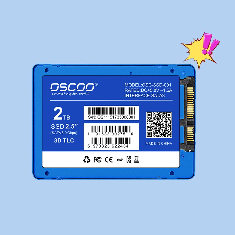 

OSCOO High Speed 2.5 inch SSD 128gb 256gb 512gb for Laptops Desktops with hard disk hard drives 2tb ssd 1tb