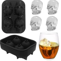 

Silicone 3D Skulls Ice Cube Mold Cocktails Whisky Ice Mold Tray