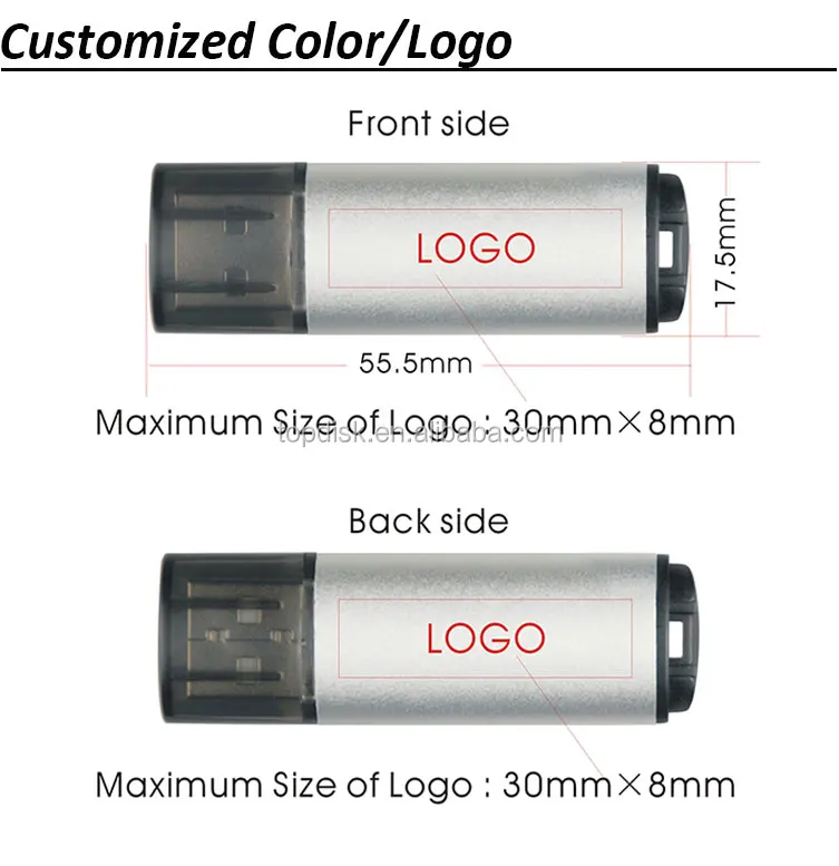 UDF236N 4 GB Thumb Drive Aluminum USB Drive - ANKUX.COM