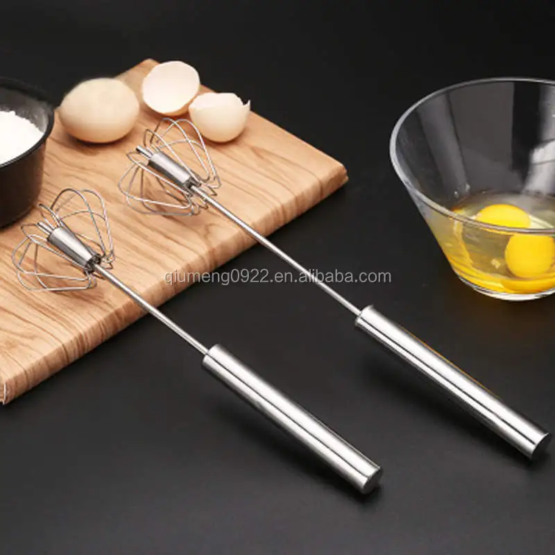 304 Stainless Steel Whisk - Semi Automatic Egg Beater