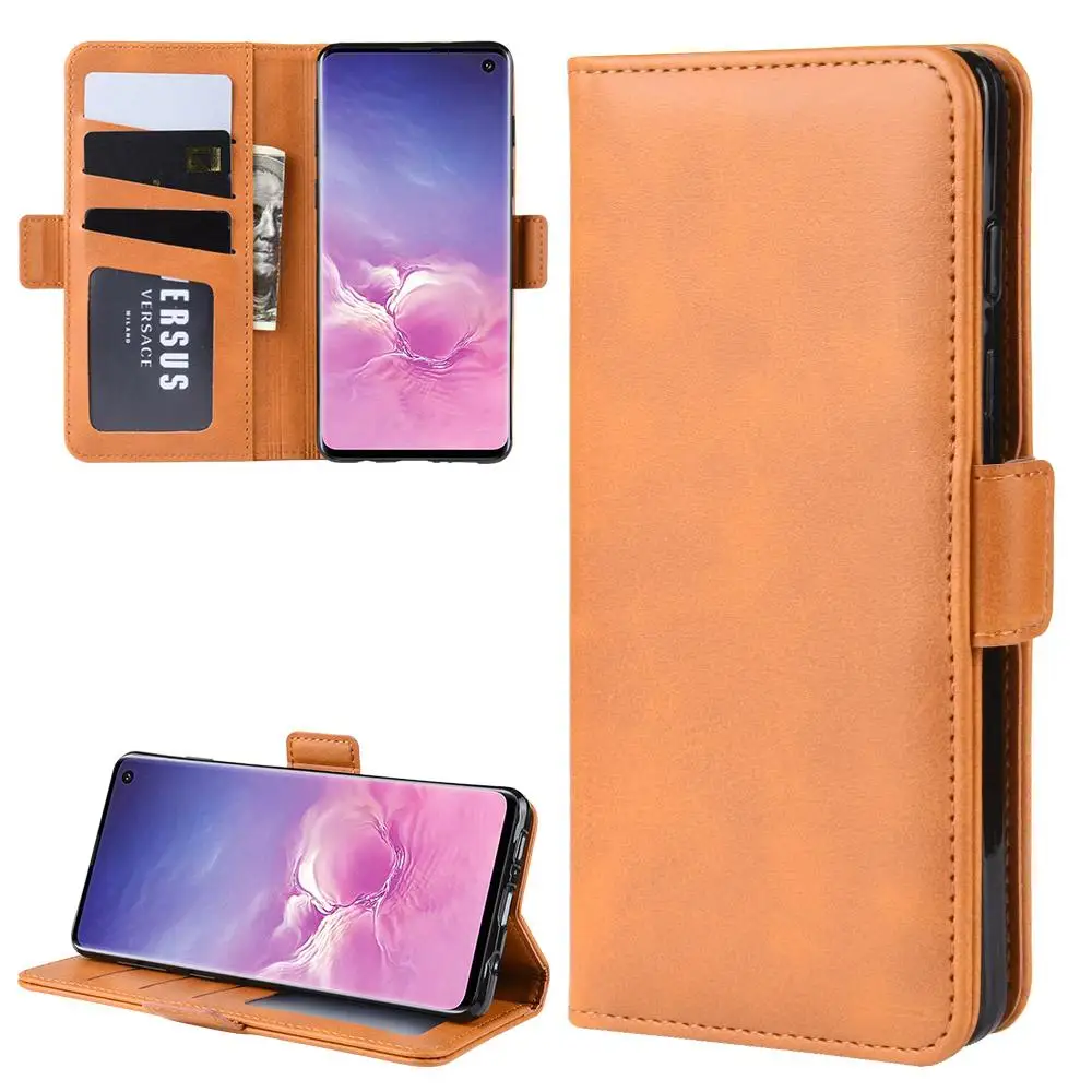 

Leather Flip Back Cover Wallet Cellphone Case Cover For Samsung Galaxy A10E A20E A50 A70 A80 A90 S10 S10 Plus S10 5G