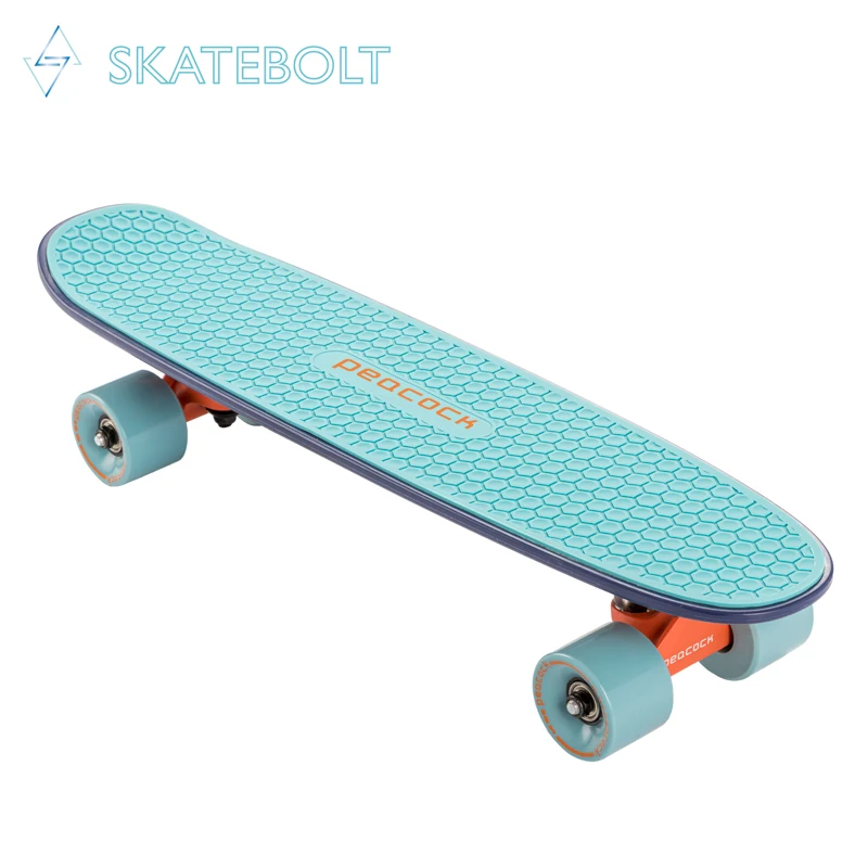 

2021 Wholesale Peacock Cheap Plastic Cruiser Complete 24 Inch Customize your own Skateboard deck design Skateboard for Adult, Customized color