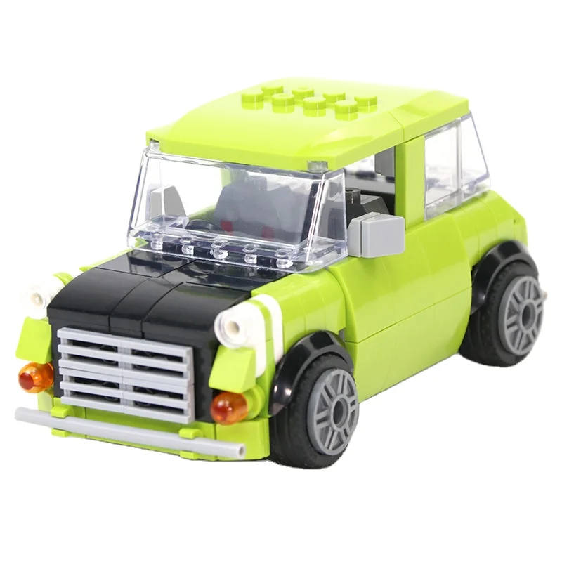 

Hot sales of classic puzzle blocks puzzle toys Mr. Bean mini sports car model blocks