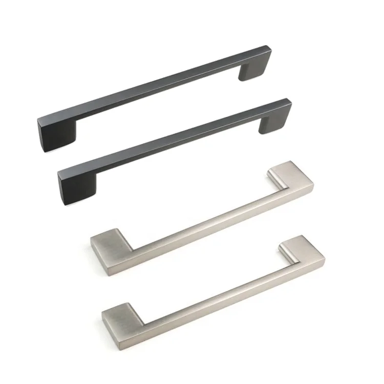 

Drawer matt Black aluminium kitchen cabinets door pull handle cabinet handles cabinet pulls and knobs