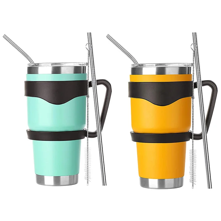 

304 stainless steel sublimation tumbler cups in bulk with lid and handle