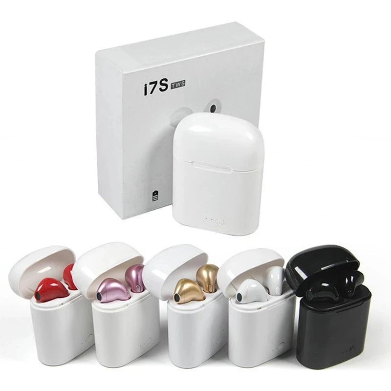 

New i7s Tws Wireless Headphones BT 5.0 Earphone Sport Earbuds Handsfree With Mic Charging Box Headset, Black