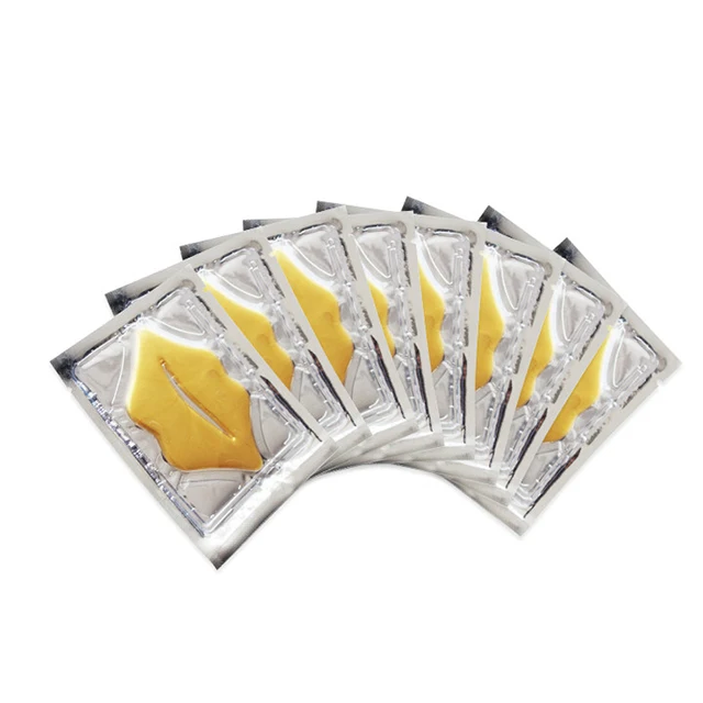 

AH Hot Sell Beauty Anti-wrinkle Skin Care Sheet Sleeping Gold Collagen Lip Mask