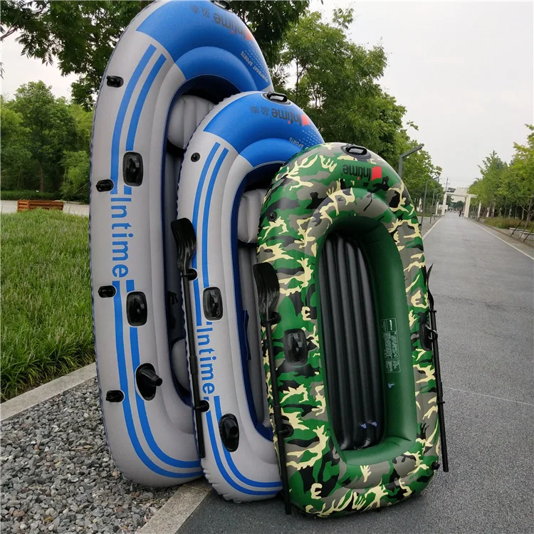 

2-4 person Inflatable fishing kayak boat 2021 hot style cheap thickened folding inflatable fishing pedal canoe/kayak, Blue