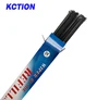Kction luxury PC Plastic Back Metal Twins Rail Front Windshield Replacement frame wiper Blade Refill insert 6mm