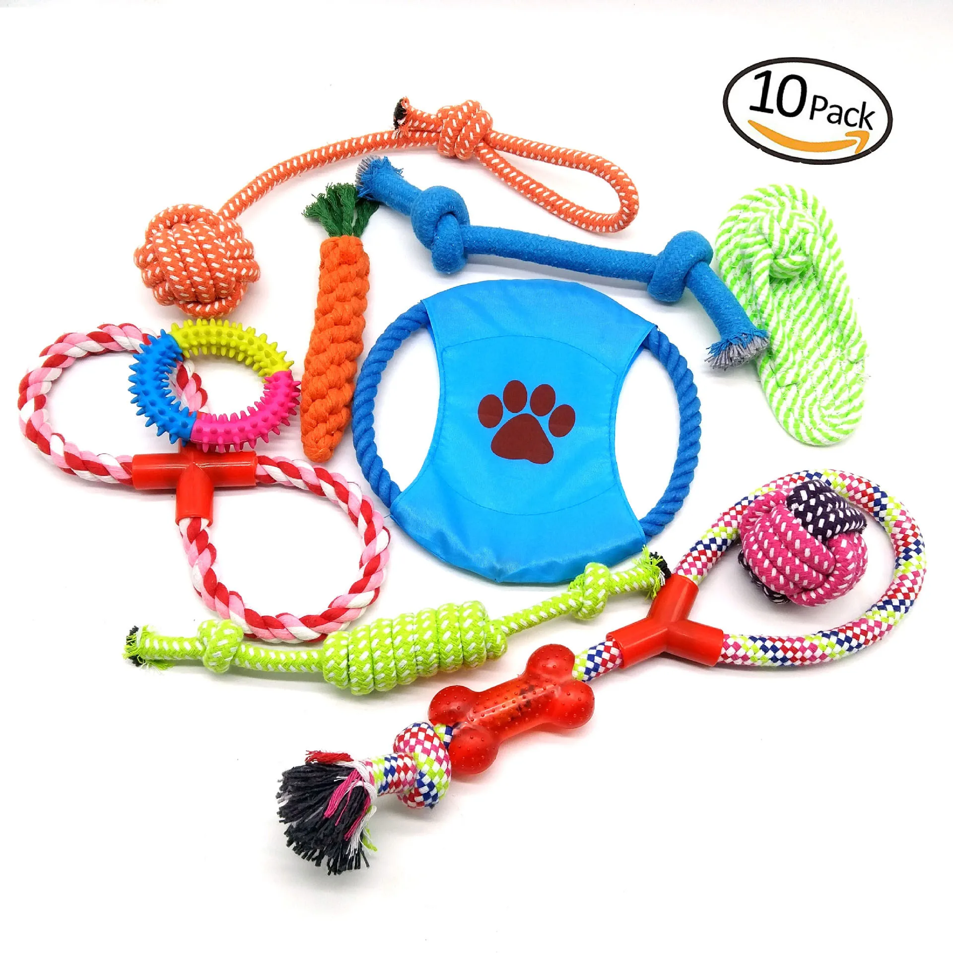 

Amazon best selling pet toy kit 10 pack most popular dog toys for small dogs & puppies, Customized