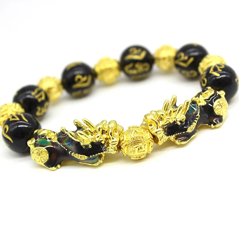 

Hot Selling Wholesale Custom 24k gold piyao bracelet/lucky charm bracelet boy Women Jewelry For Party