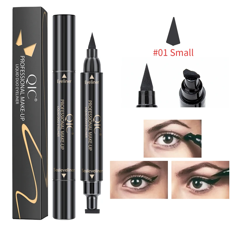 

Private Label Double-headed Eye Liner Pencil Waterproof Liquid Seal Stamp Eyeliner for Eye Cosmetic Makeup