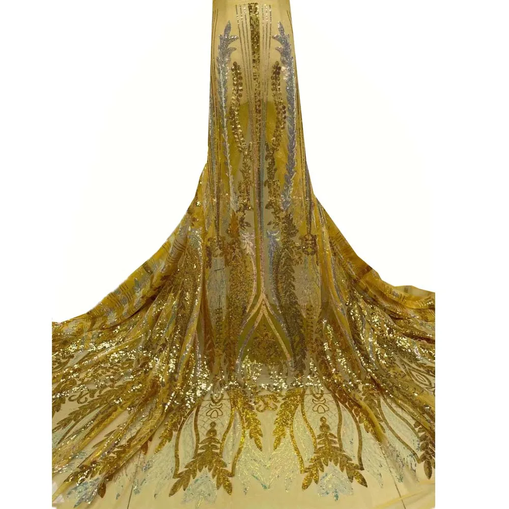 

gold sequins lace fabric french lace