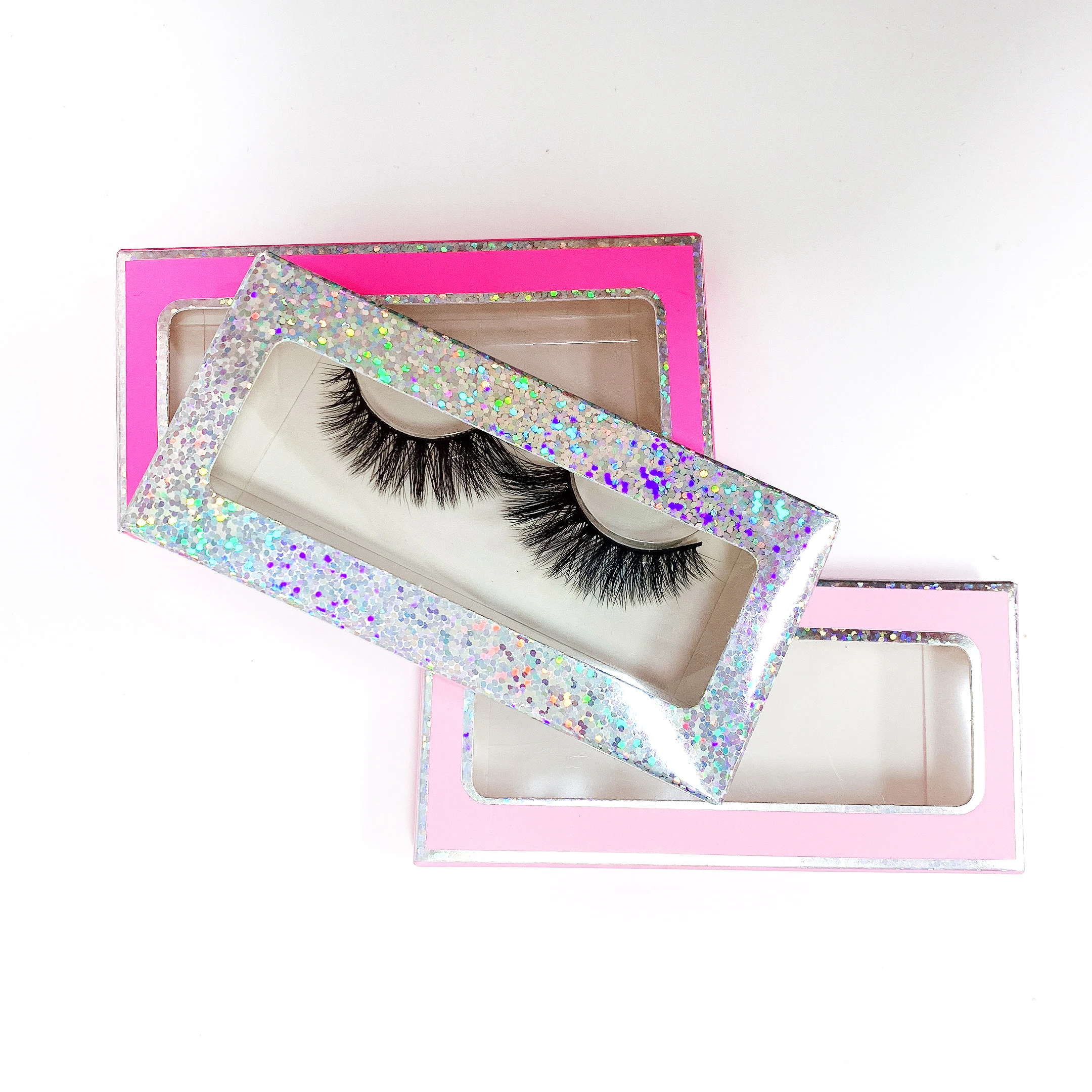 

Ofluffy mink eyelash vendor natural and soft strong cotton band 3D Faux Mink eyelash, Black color