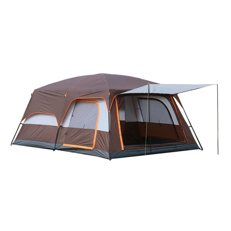 8-10 Person Big Camping Tent Waterproof 2 Bedrooms Big Size Travel Tent ...