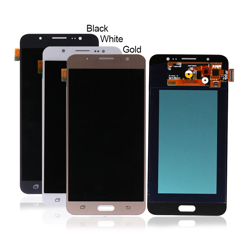 

J7 2016 LCD Screen Pantalla With Touch Screen Digitizer For Samsung J710 LCD Display For Samsung J710F J710M J710H J710FN, Black white gold