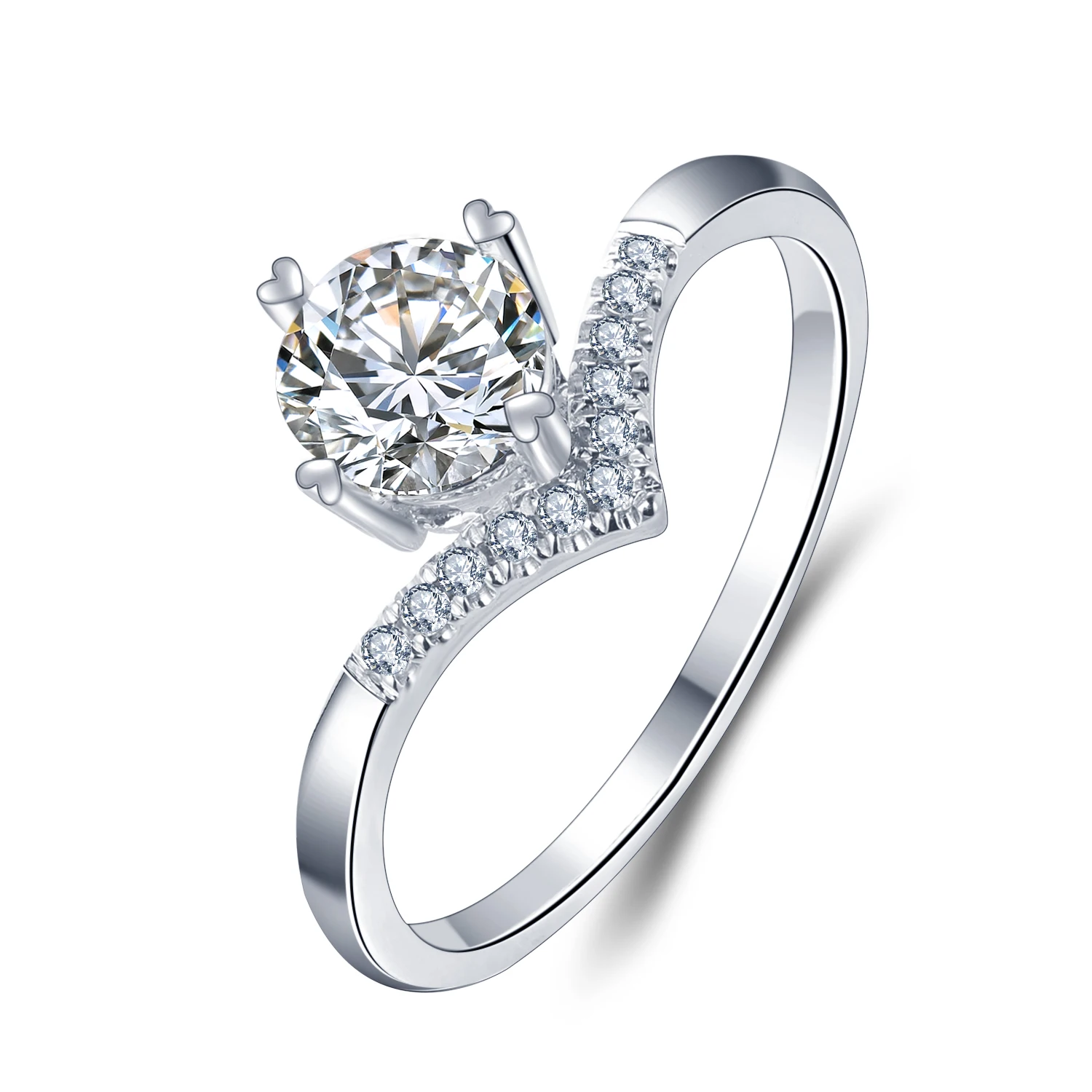 

2021 Style Classic 0.5ct F SI IGI 18k Lab Created Diamond HPHT Ring, White