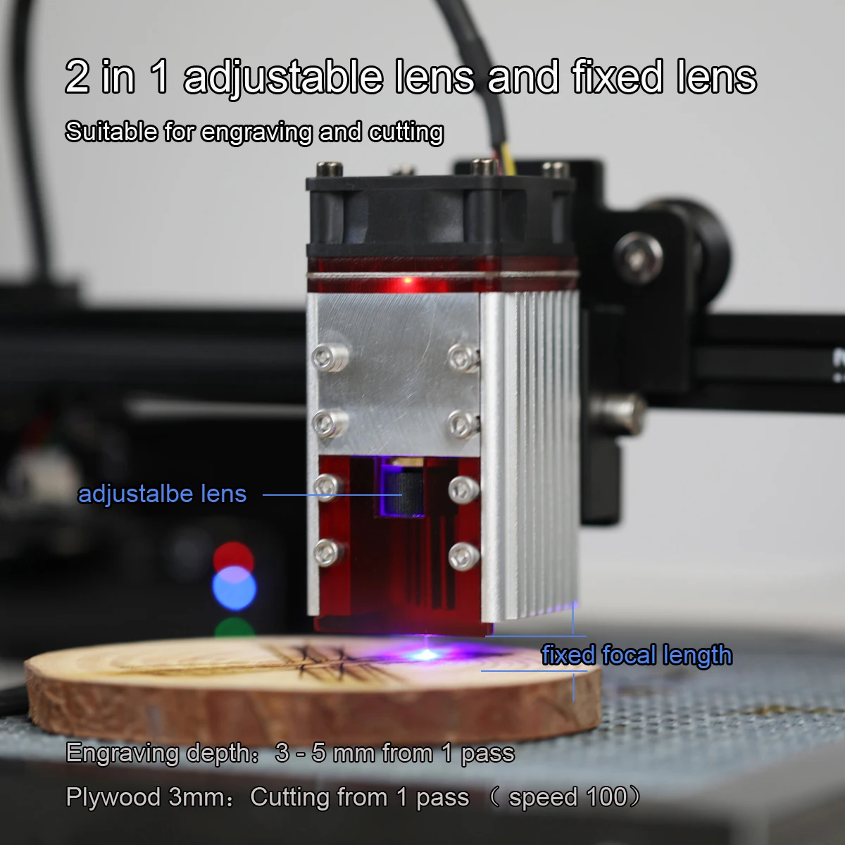 
2020 NEJE 30W 450nm laser module head kits for DIY With TTL / PWM Modulation for laser cutting machine laser engraving machine 