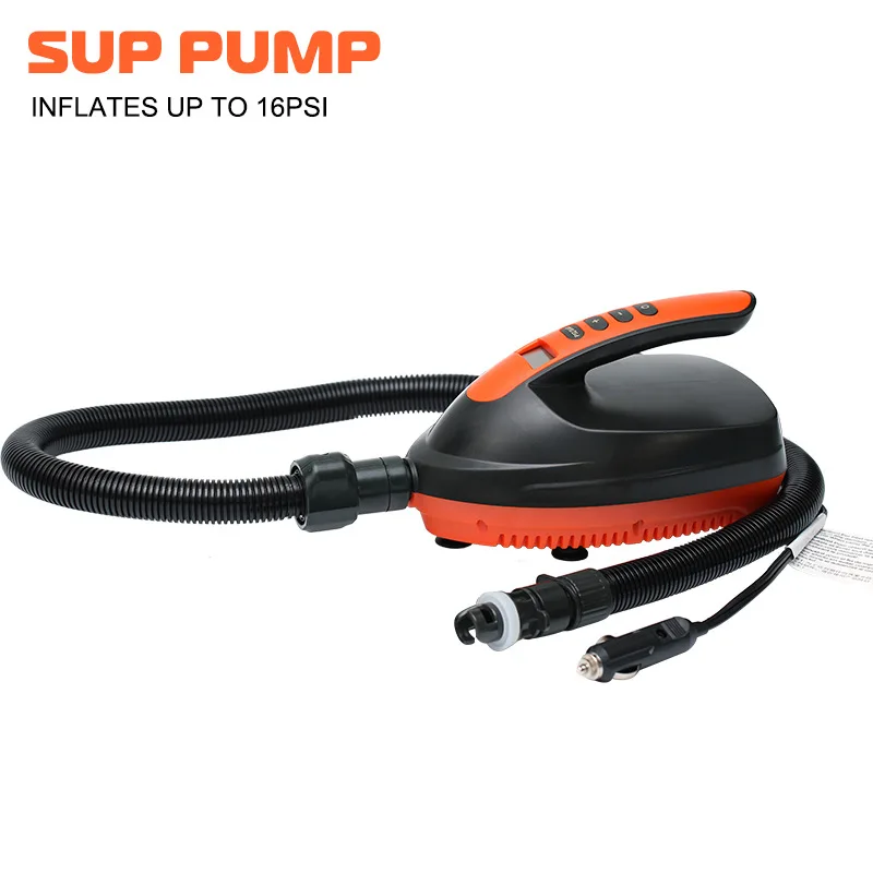 

Wholesale Inflatable pump 12v electric surfboard 16psi Quick Inflate Electric SUP Pump