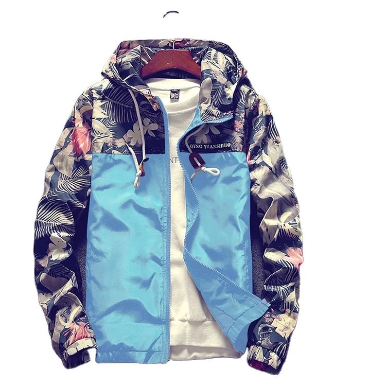 
Cheap Windbreaker Jackets Men Casual Spring Hooded Camouflage Jacket Men Streetwear Hip hop Sportwear Camo Army Jacket Clothes 