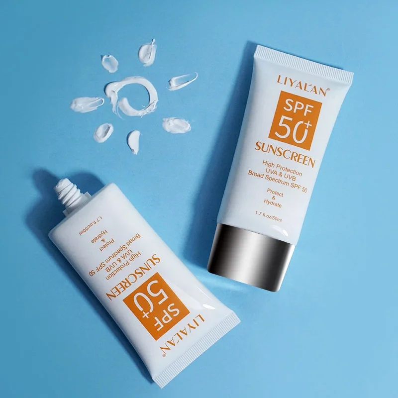 

OEM Private Label Face Sun Screen Cream SPF 50 Whitening Anti Sunburn Protect Skin Body Waterproof Sunblock Sunscreen