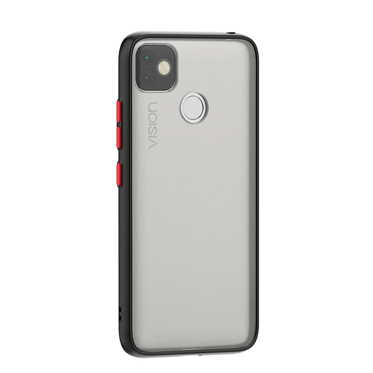 

Factory price skin feel transparent tpu pc slim hybrid phone case for itel vision back cover case